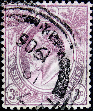 Стрейтс - Сетлментс (колония Великобритании в Юго-Восточной Азии) 1904 год . King Edward VII .